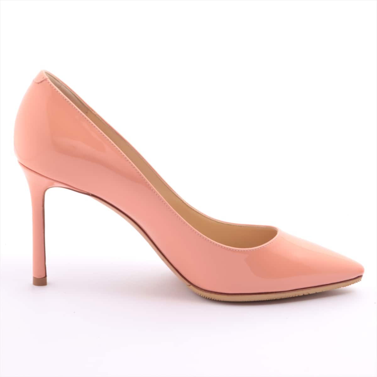 Jimmy Choo Patent leather Pumps 38 Ladies' Pink Has half rubber
