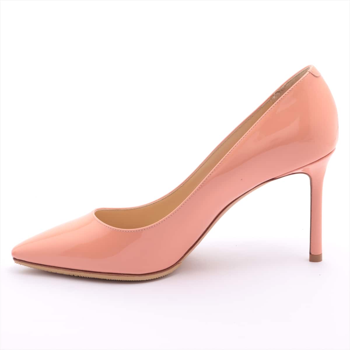 Jimmy Choo Patent leather Pumps 38 Ladies' Pink Has half rubber