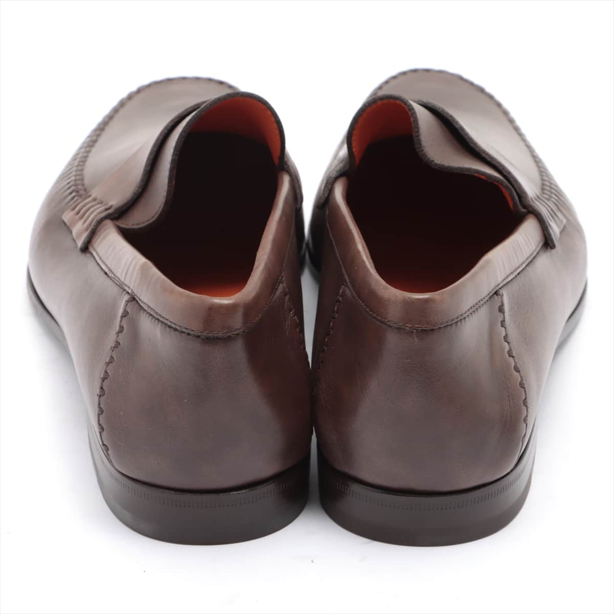 Santoni Leather Loafer 10.5 Men's Brown