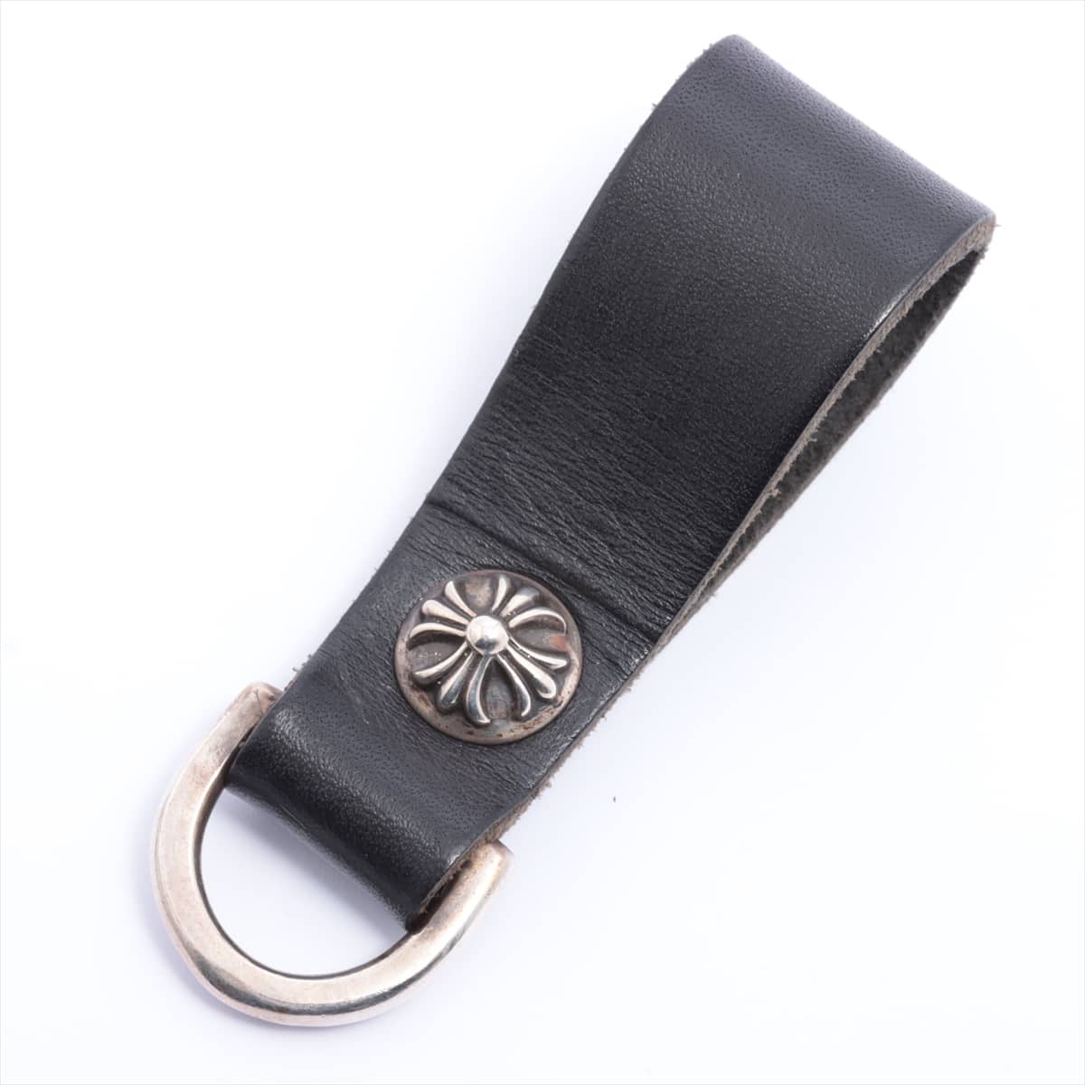 Chrome Hearts Belt Loop D Ring Keyring Leather & 925 With invoice