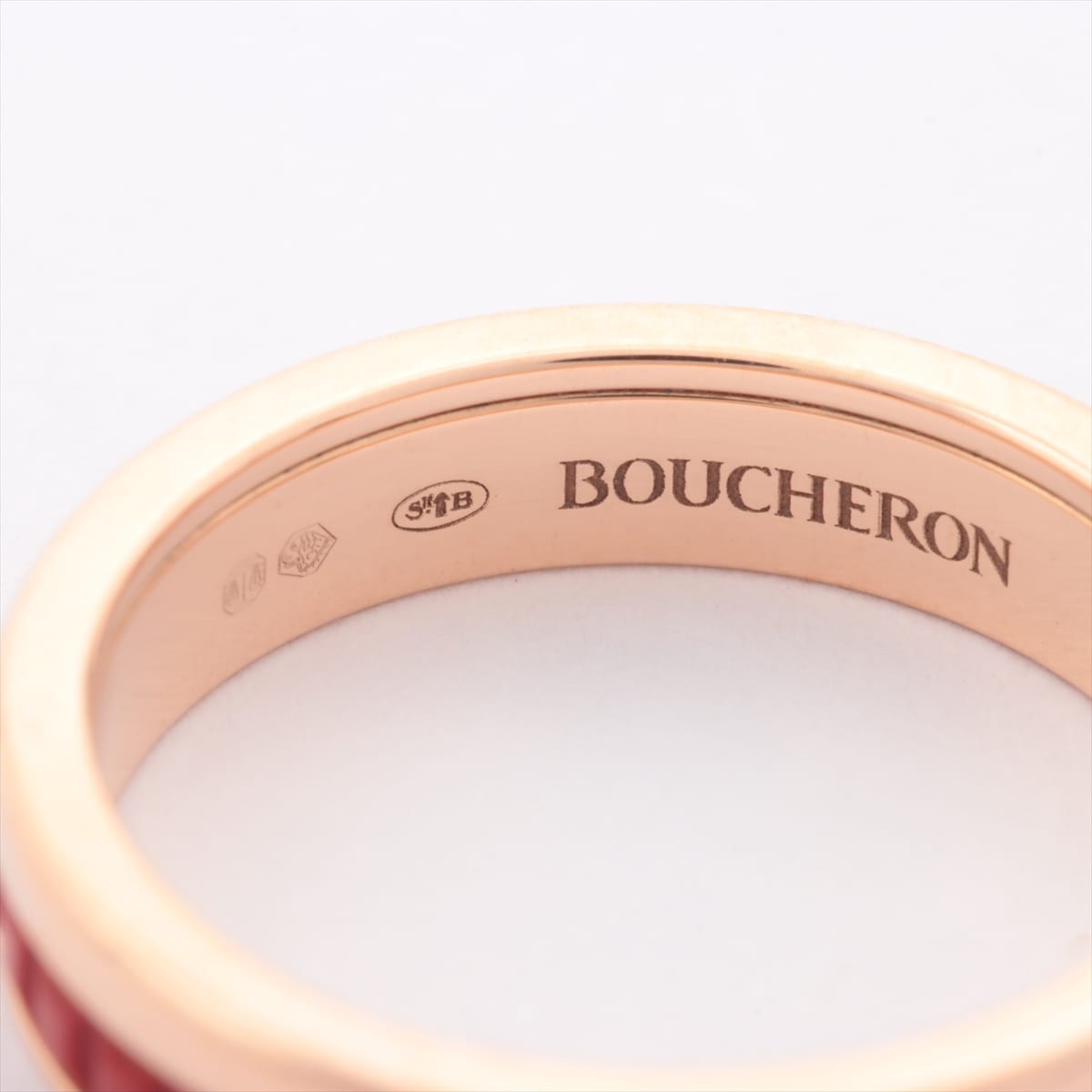 Boucheron BOUCHERON Quatre Red rings half 750PG #47