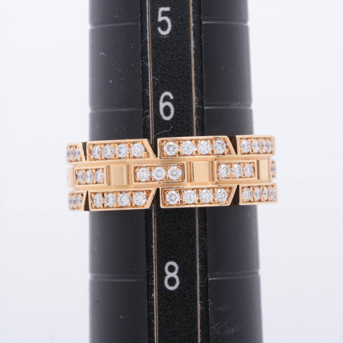 Cartier Tank Francaise full diamond rings 750(YG) 7.3g 47