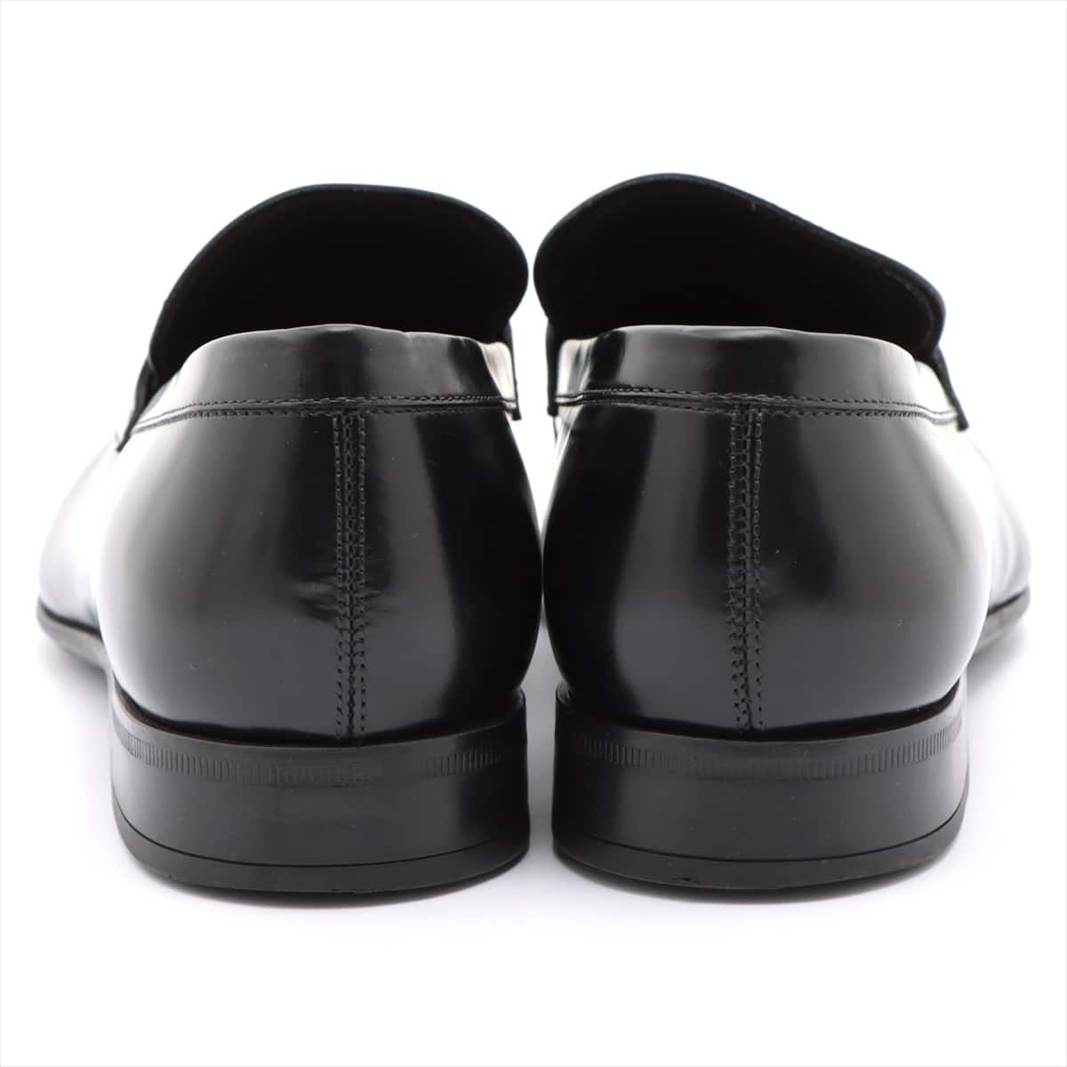 Ferragamo Leather Loafer 8 Men's Black