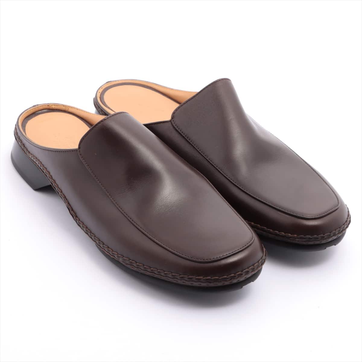 Hermès Leather Sandals 38 Ladies' Brown