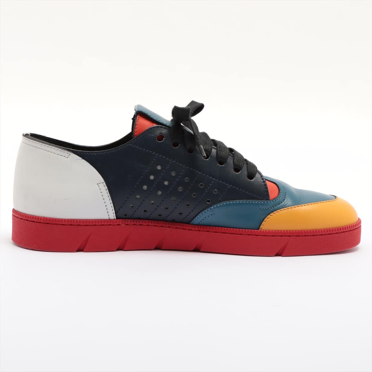 Loewe Leather Sneakers 42 Men's Multicolor There are cigarette extinguishing marks