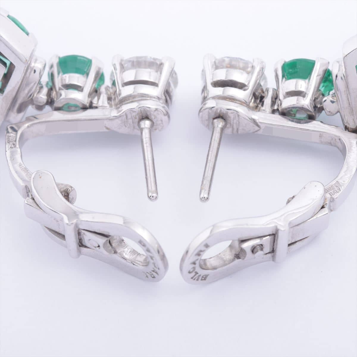 Bvlgari Giardini diamond Emerald Piercing jewelry 750(WG) 36.8g