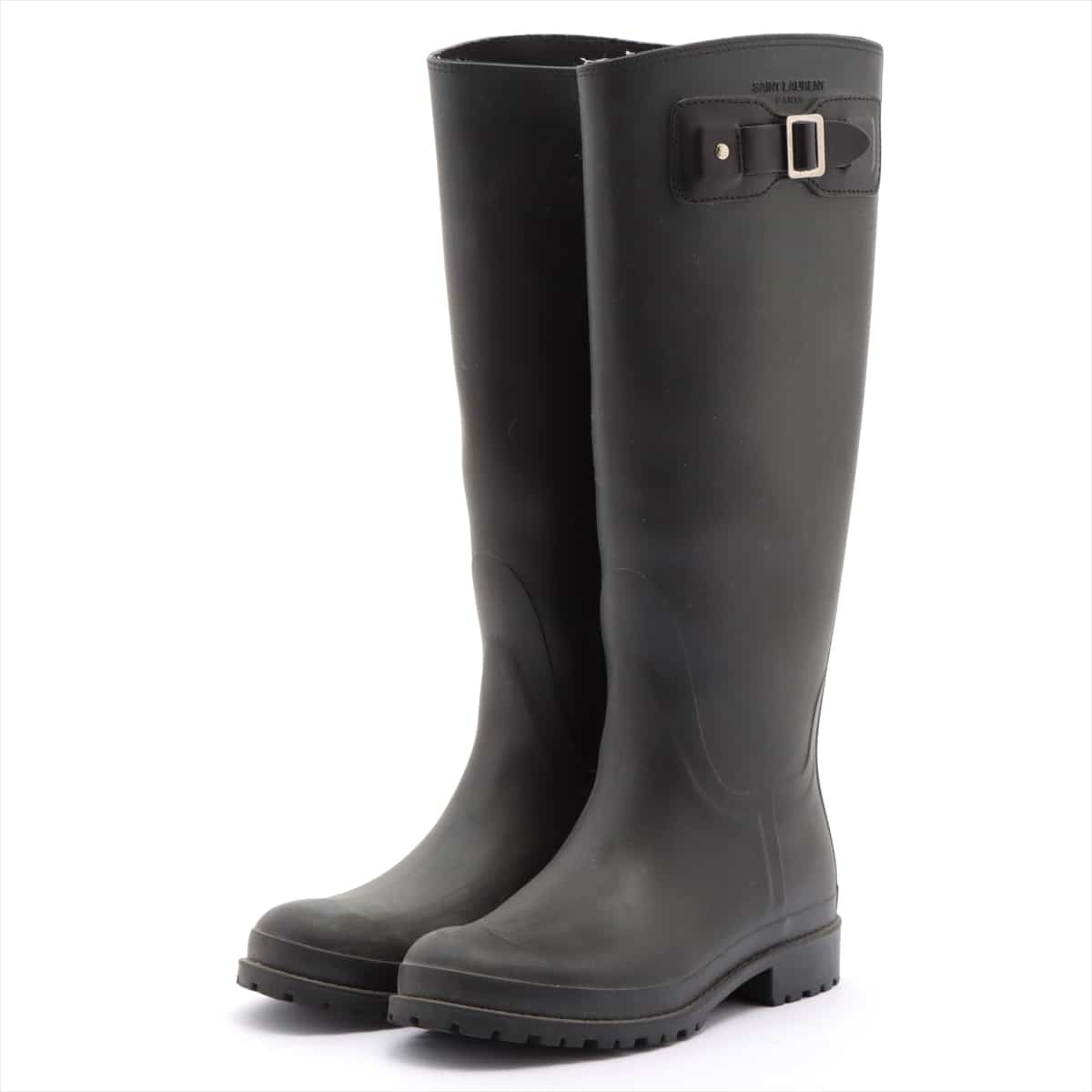 Saint Laurent Paris Rubber Rain boots 37 Ladies' Black