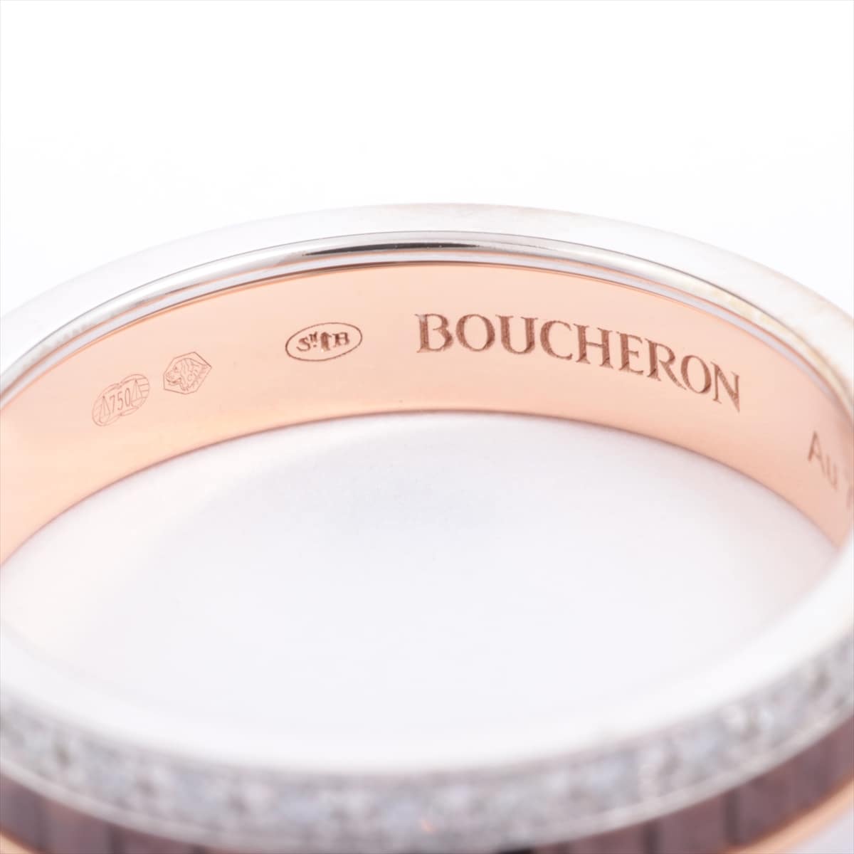 Boucheron BOUCHERON Quatre Classic diamond rings 750PG×WG #50