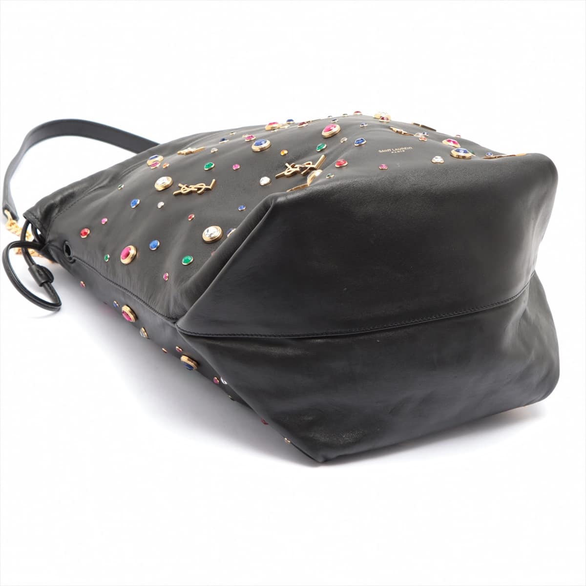 Saint Laurent Paris Teddy Leather Chain shoulder bag Black 538448