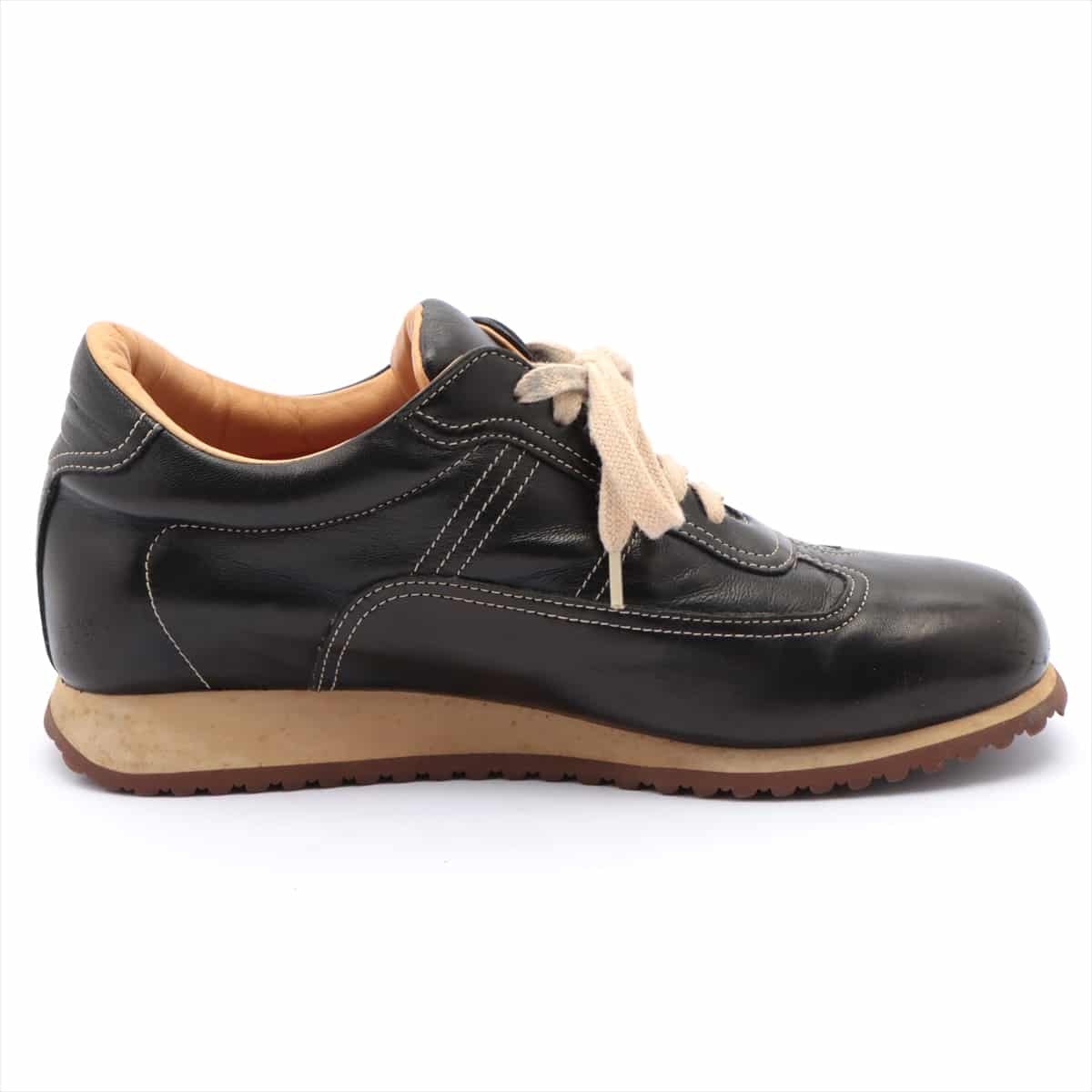Santoni Leather Sneakers 36 Ladies' Black