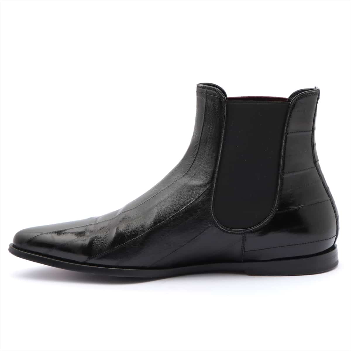 Dolce & Gabbana Leather Side Gore Boots 8 Men's Black