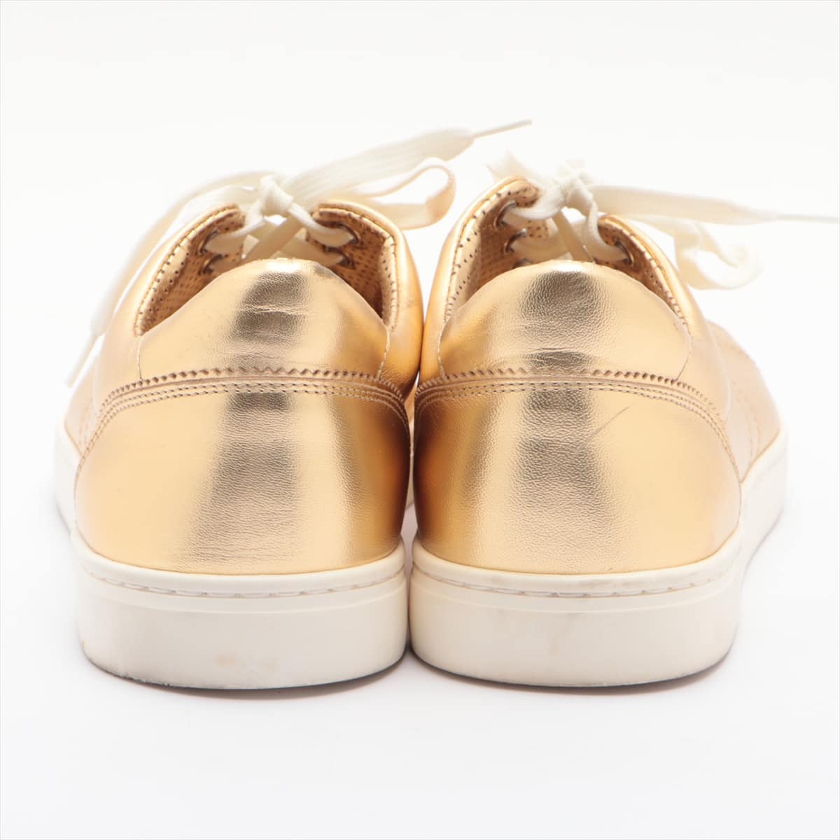 Dolce & Gabbana Leather Sneakers 8.5 Men's Gold
