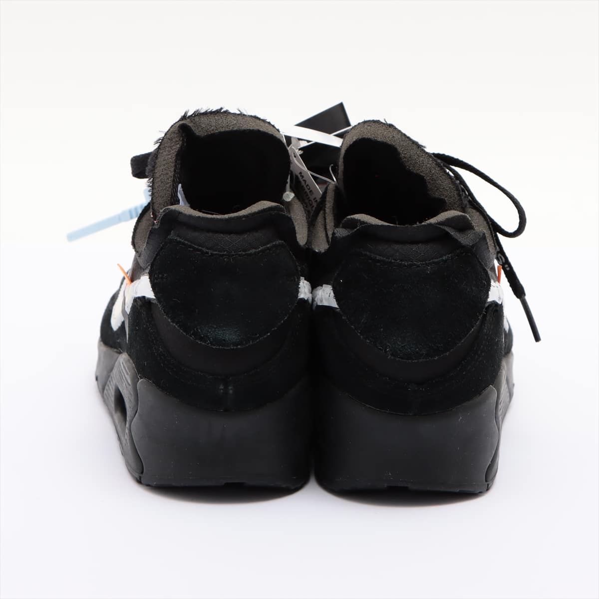 NIKE × OFF-WHITE AIR MAX 90 Mesh Sneakers 24.5 Unisex Black