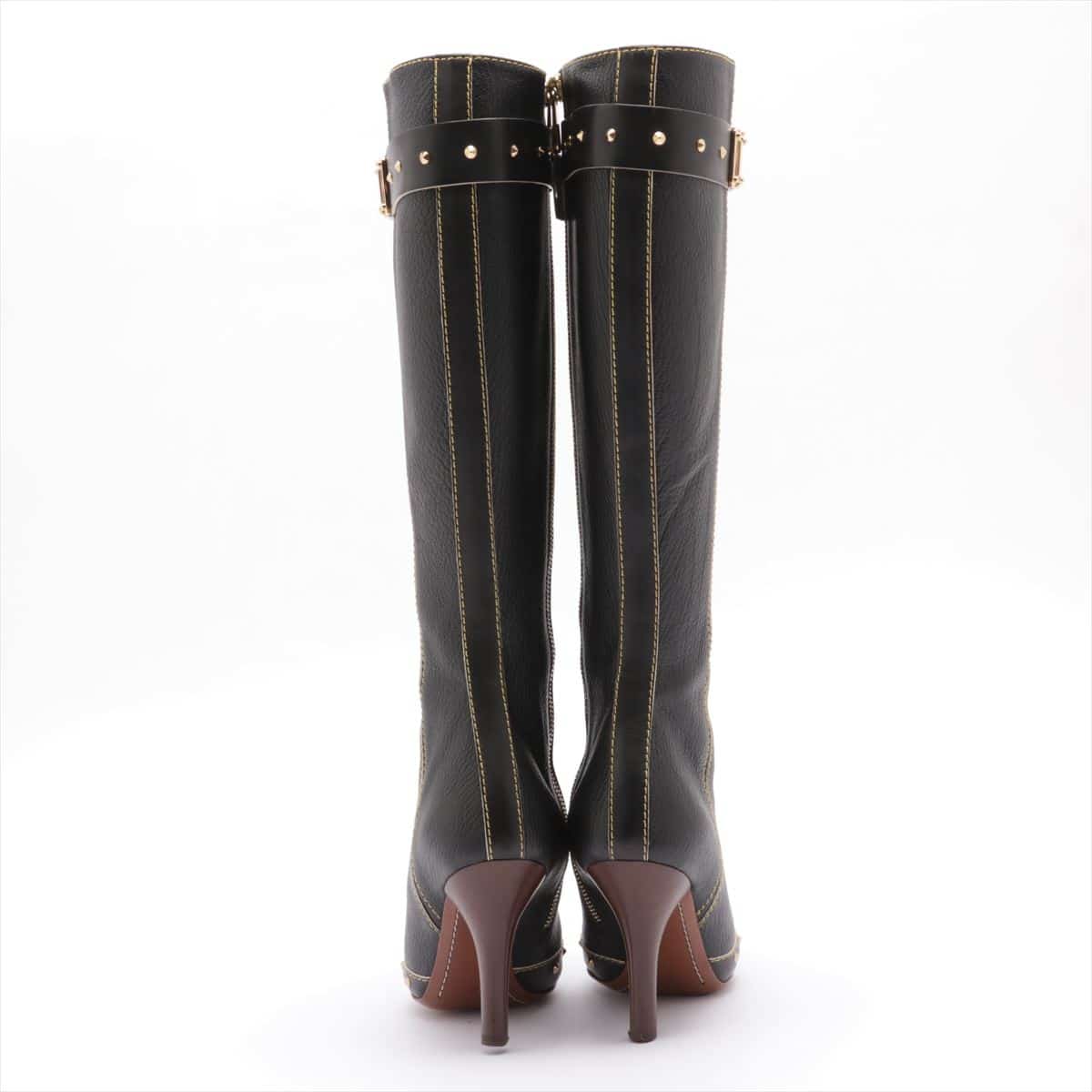 Louis Vuitton Suhali Leather Long boots 36 Ladies' Black