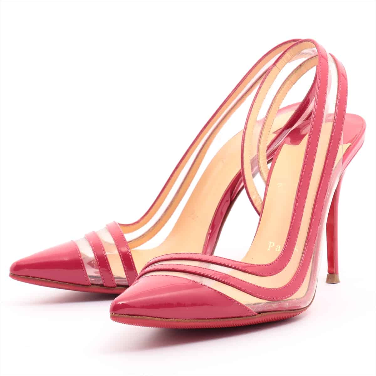 Christian Louboutin Patent leather Pumps 35 1/2 Ladies' Pink