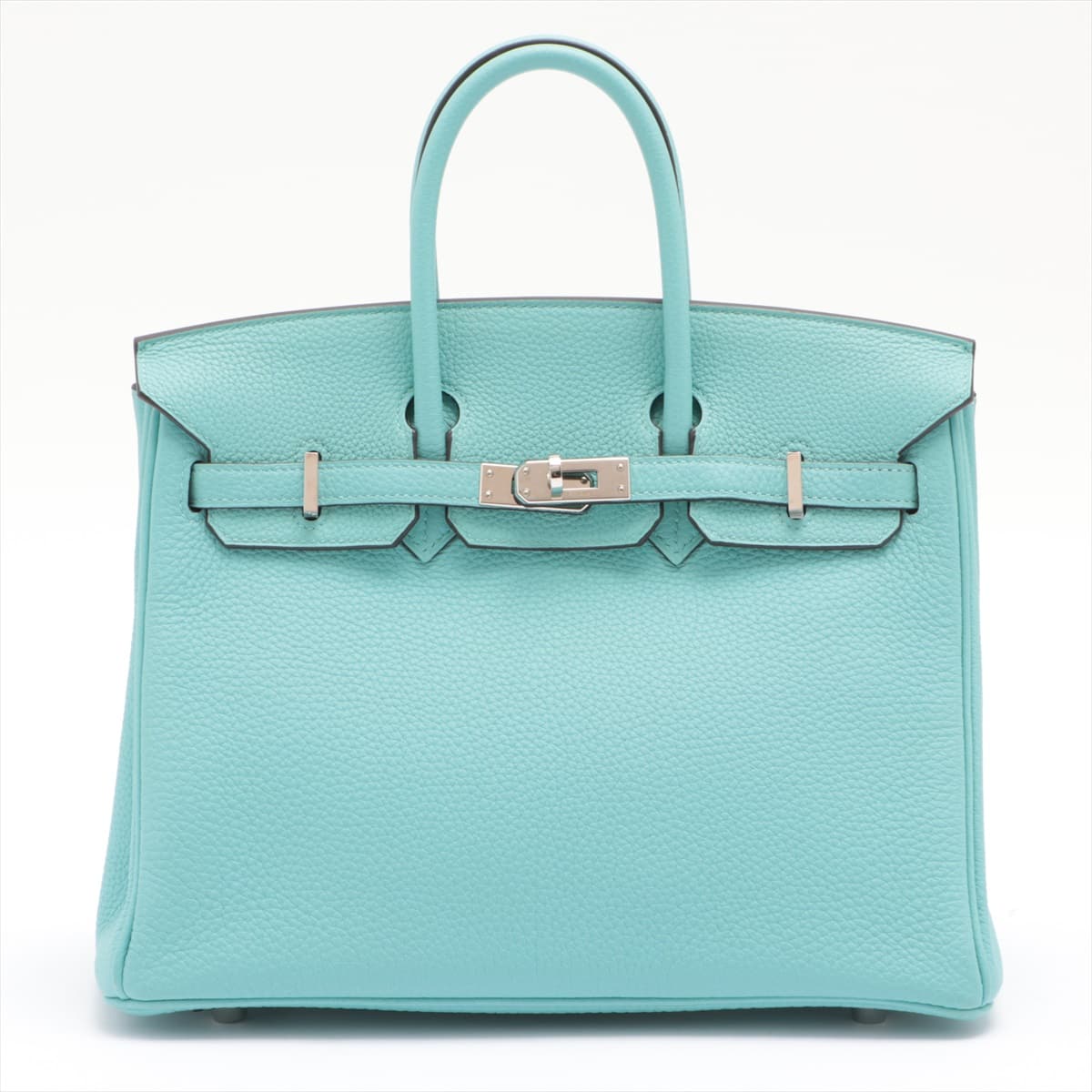 Hermès Birkin 25 Togo Blue atoll Silver Metal fittings T:2015