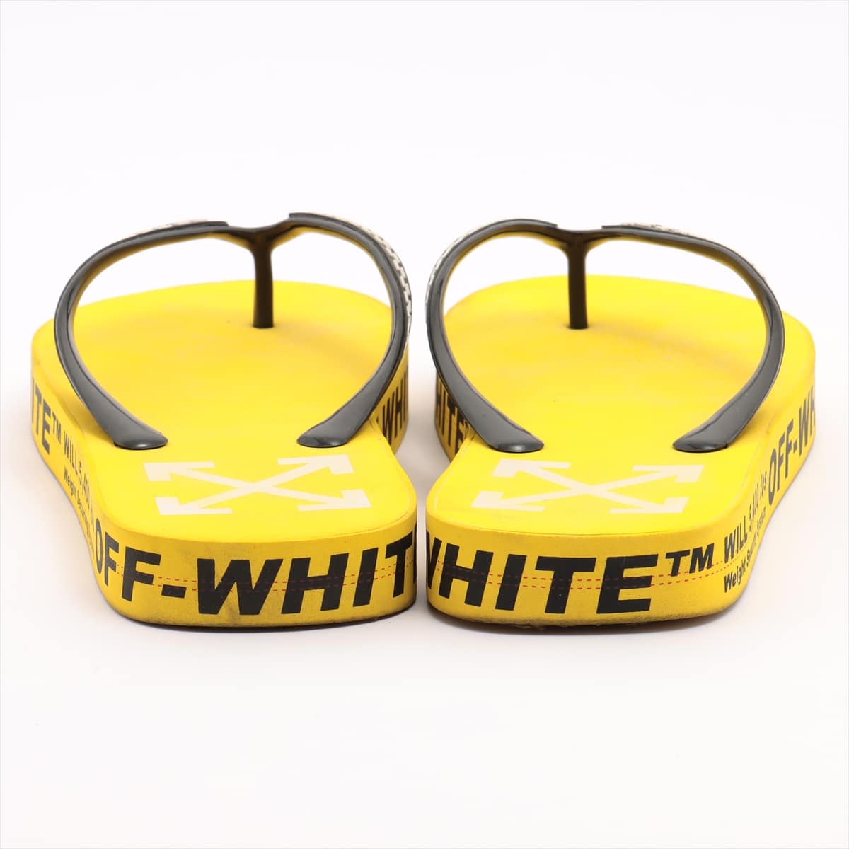 Off-White Rubber Beach sandals Unknown size Men's Yellow arrow logo
