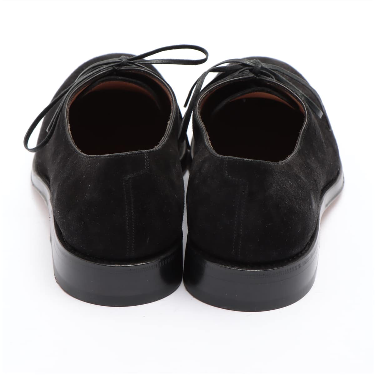 Ferragamo Suede Dress shoes 6EE Men's Black Resoled