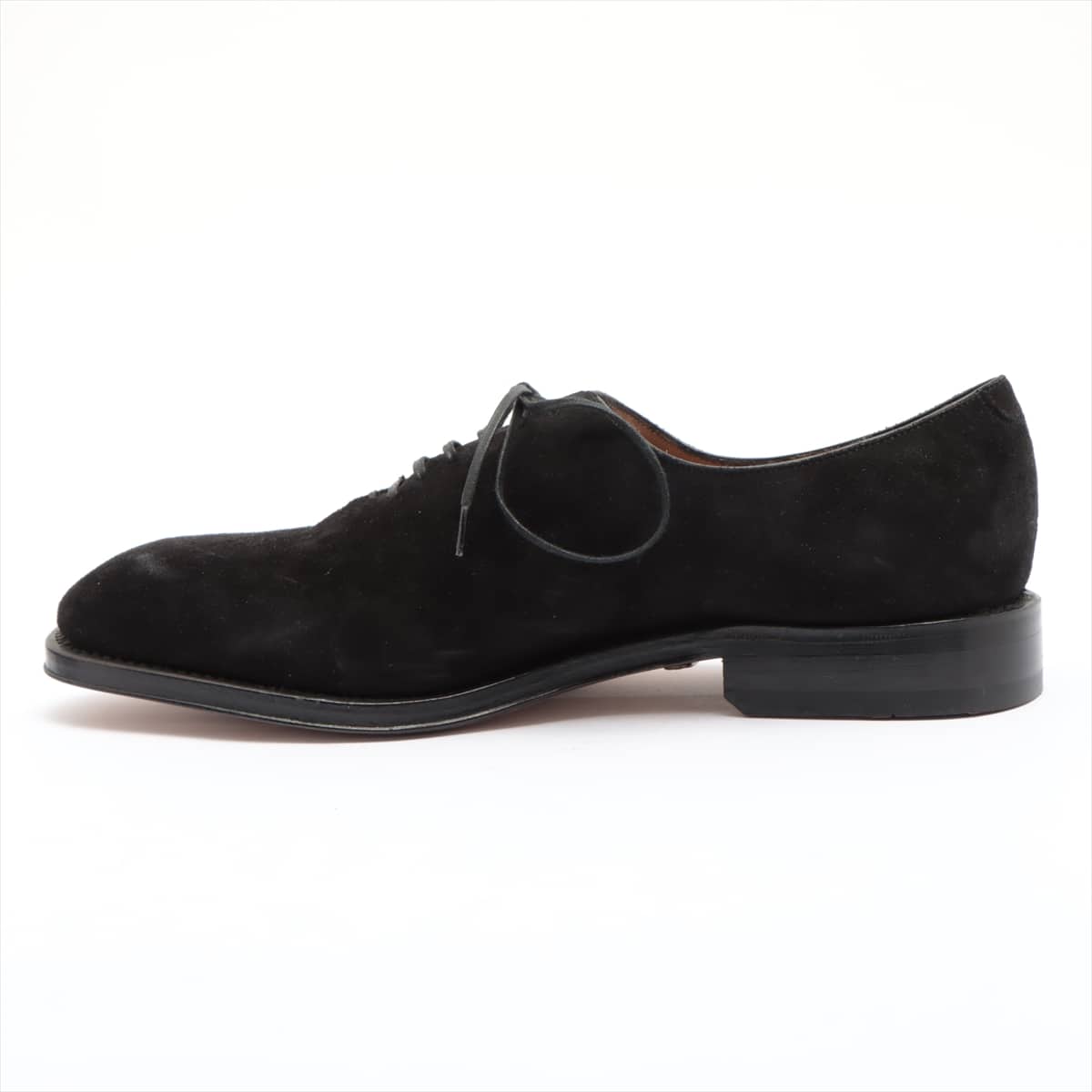Ferragamo Suede Dress shoes 6EE Men's Black Resoled