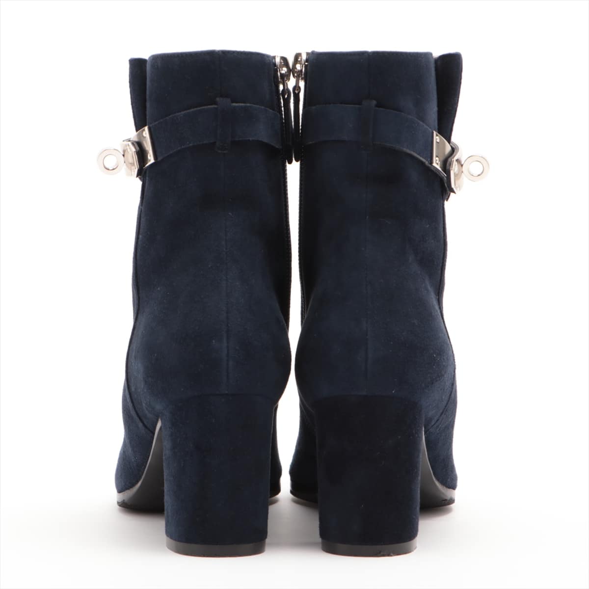 Hermès Saint Germain 18AW Suede Short Boots 36 Ladies' Navy blue Kelly