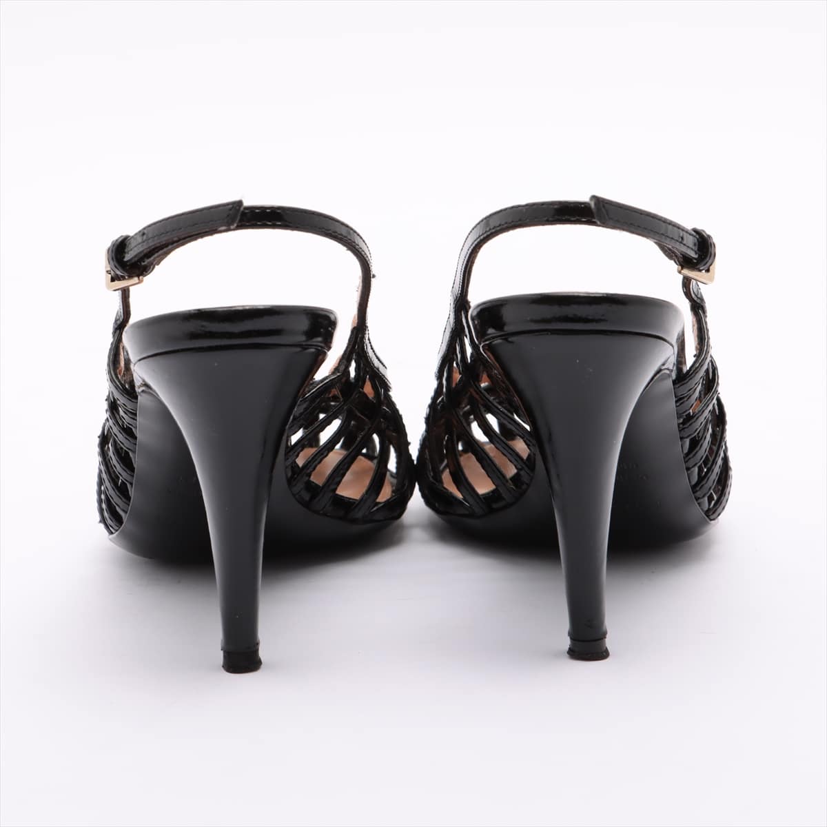 Sergio Rossi Patent leather Sandals 35 Ladies' Black