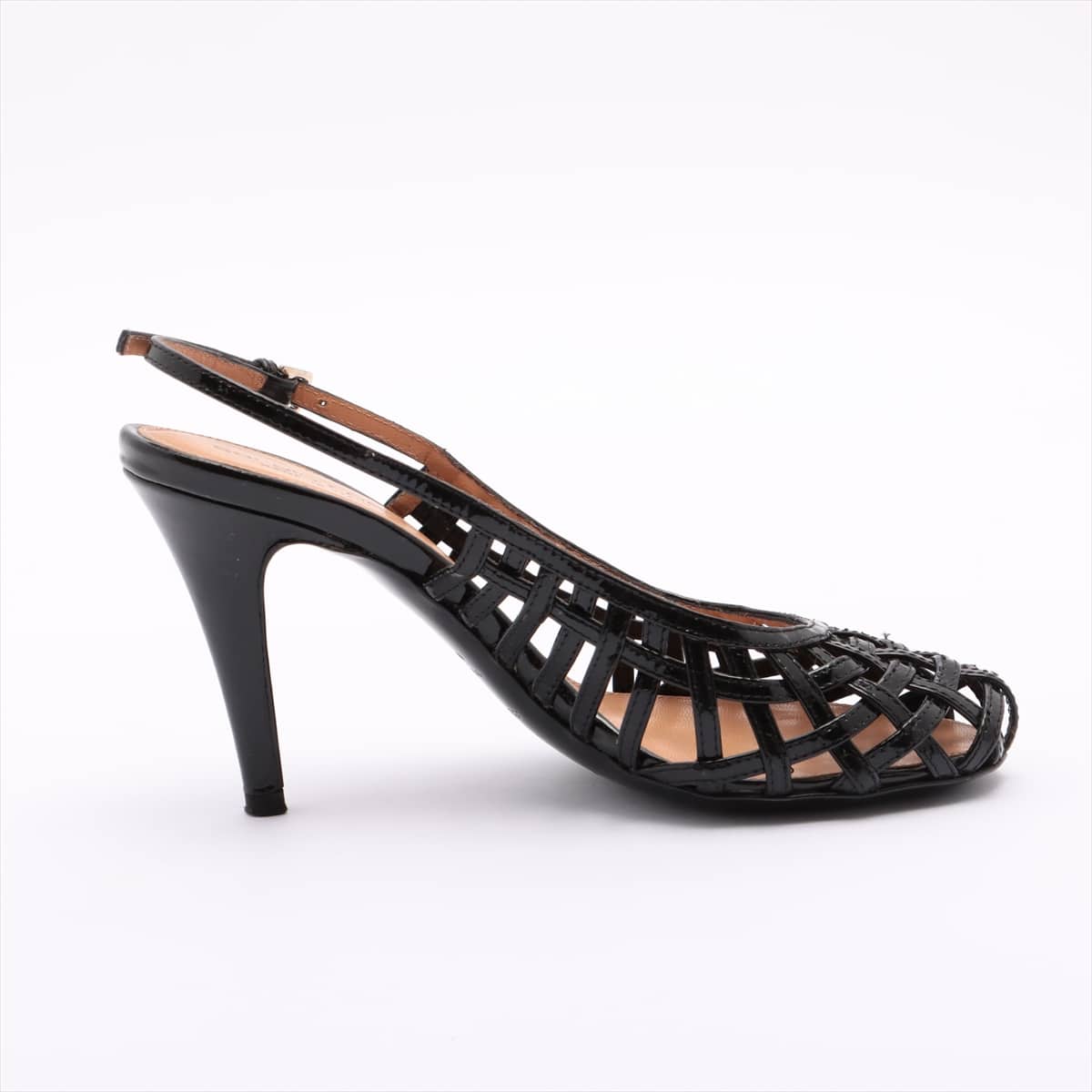 Sergio Rossi Patent leather Sandals 35 Ladies' Black