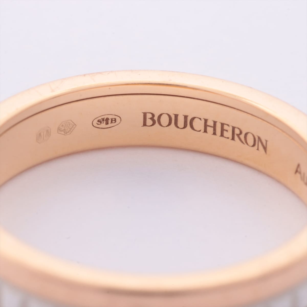 Boucheron BOUCHERON Quatre White half rings 750PG #50
