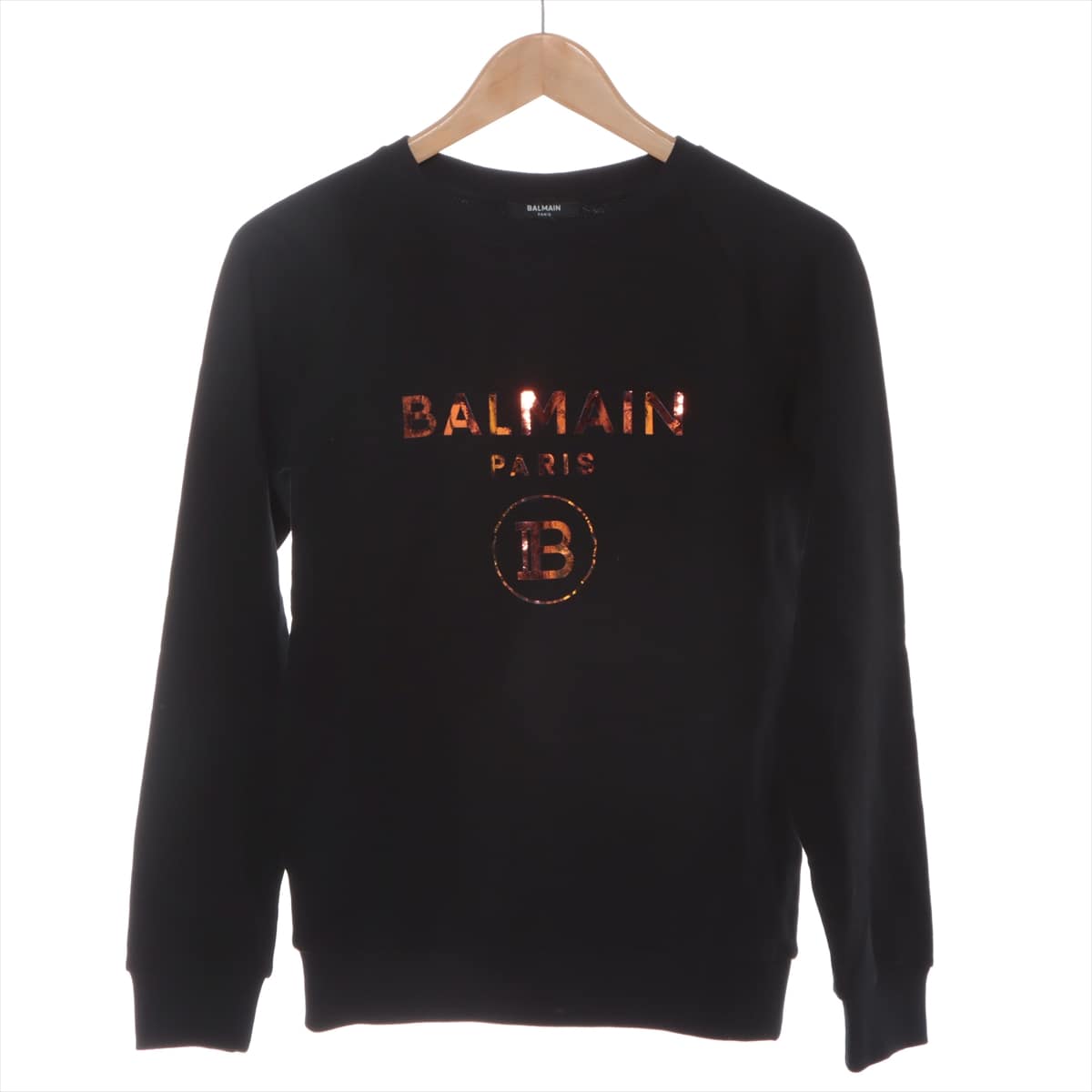 Balmain Cotton Basic knitted fabric 14A Kids Black  Logo