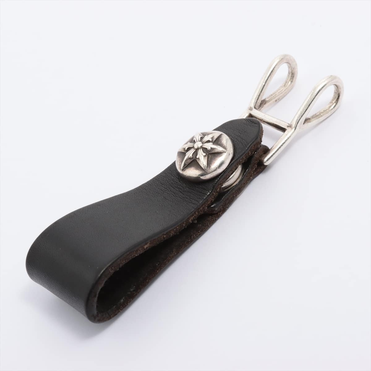 Chrome Hearts W belt loop Keyring Leather With invoice