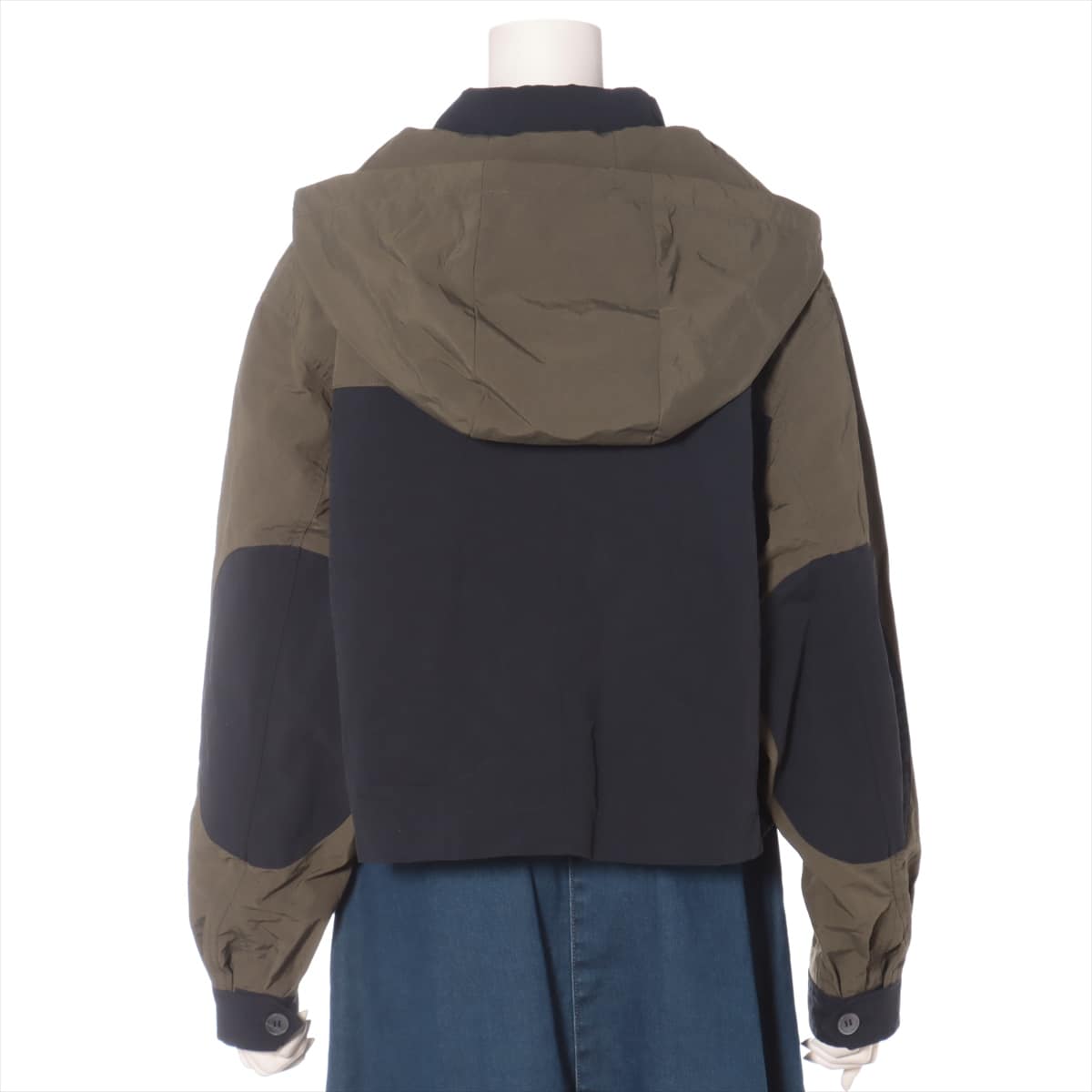 Loewe Nylon Nylon jacket S Ladies' Black x khaki