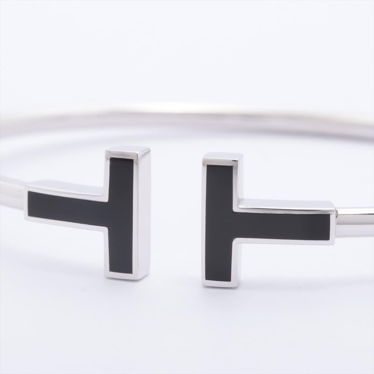 Tiffany  Tiffany & Co. T Wire Onyx Bracelet 750WG