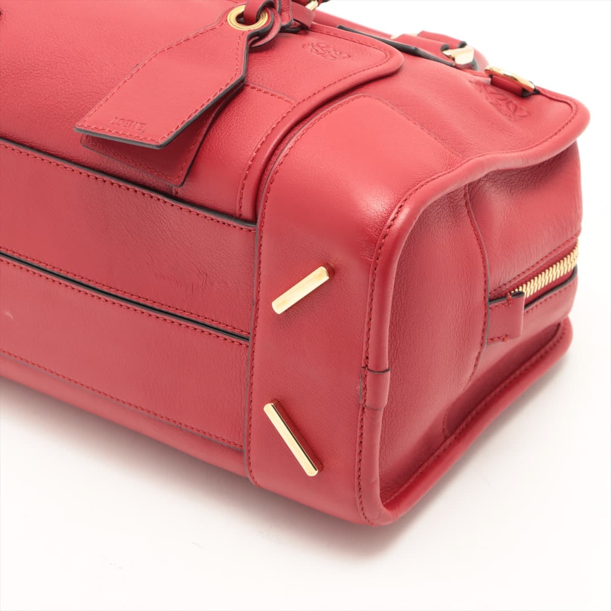 Loewe Amazona 28 Leather 2way handbag Red Multiplication