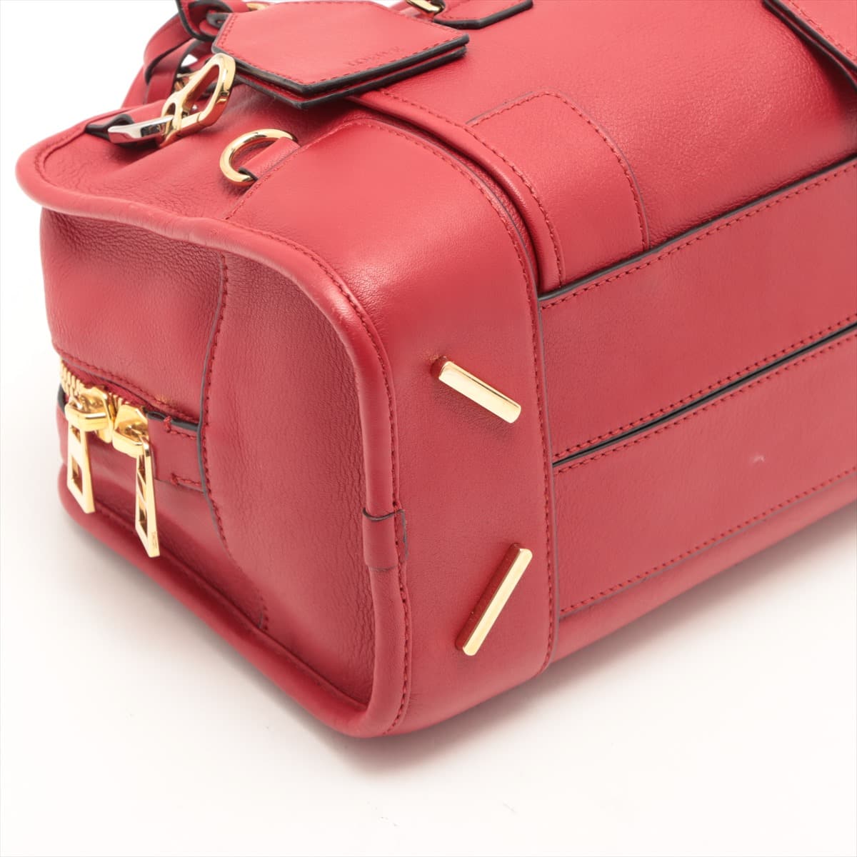 Loewe Amazona 28 Leather 2way handbag Red Multiplication