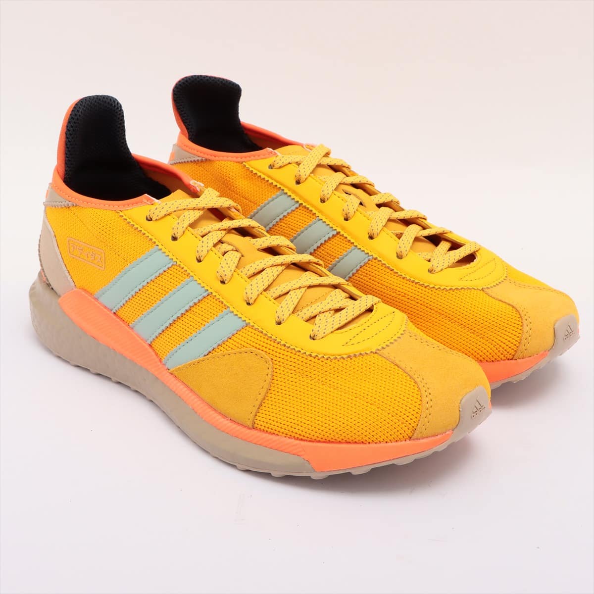Adidas x Pharrell Williams Knit Sneakers 27cm Men's Yellow TOKIO SOLAR HU FZ2128