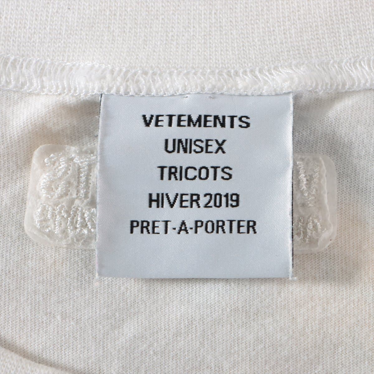 Vetements 18AW Cotton T-shirt S Unisex White  Elephant Marta Tee