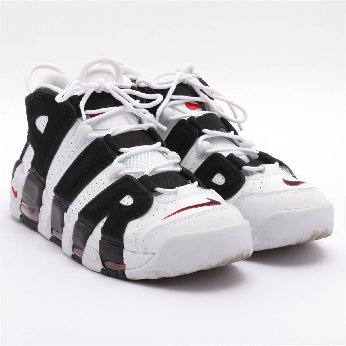 Nike Faux leather High-top Sneakers JPN28.5 Men's Black × White Air more uptempo  414962-105