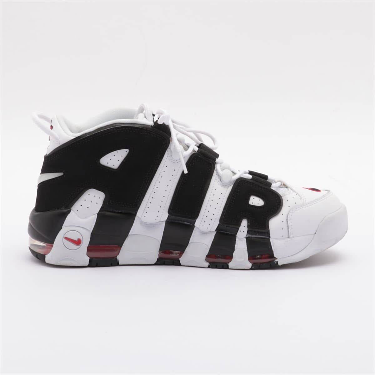Nike Faux leather High-top Sneakers JPN28.5 Men's Black × White Air more uptempo  414962-105