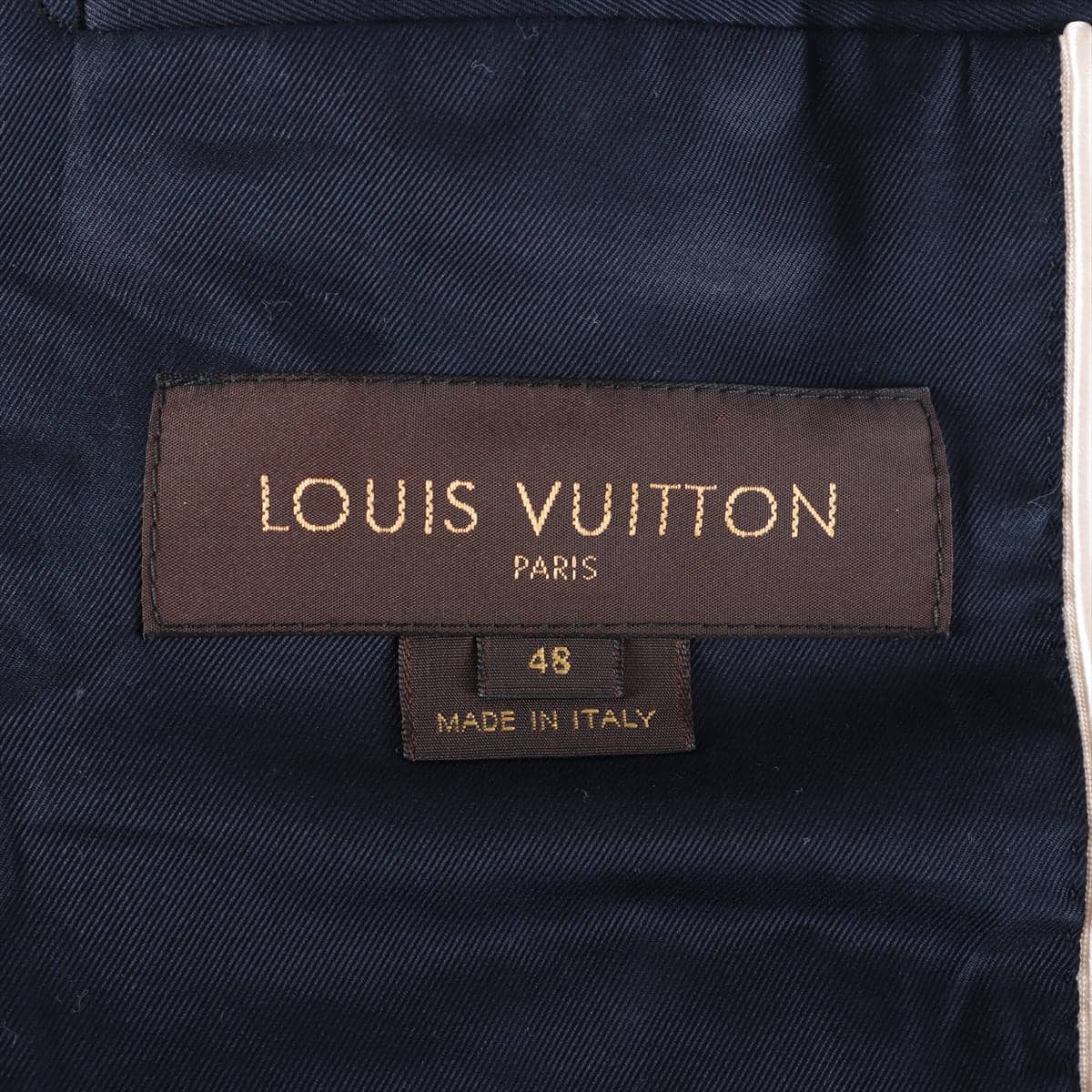 Louis Vuitton Cotton Suit jacket 48 Men's Navy blue