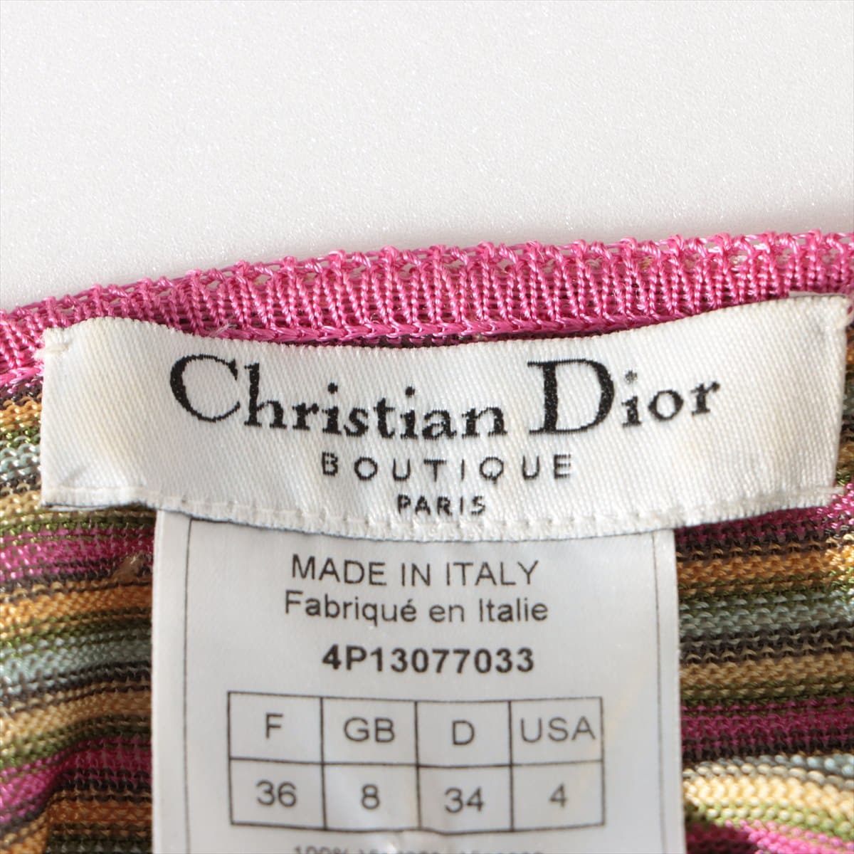 Christian Dior Rayon Cardigan F 36 Ladies' Multicolor