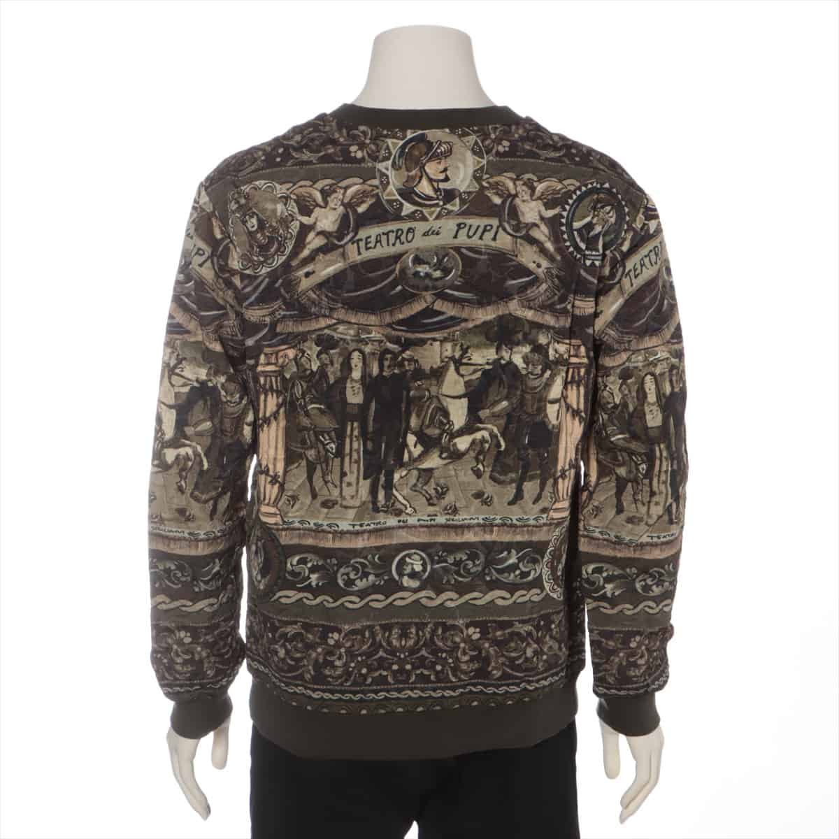 Dolce & Gabbana Cotton & rayon Basic knitted fabric 44 Men's Khaki