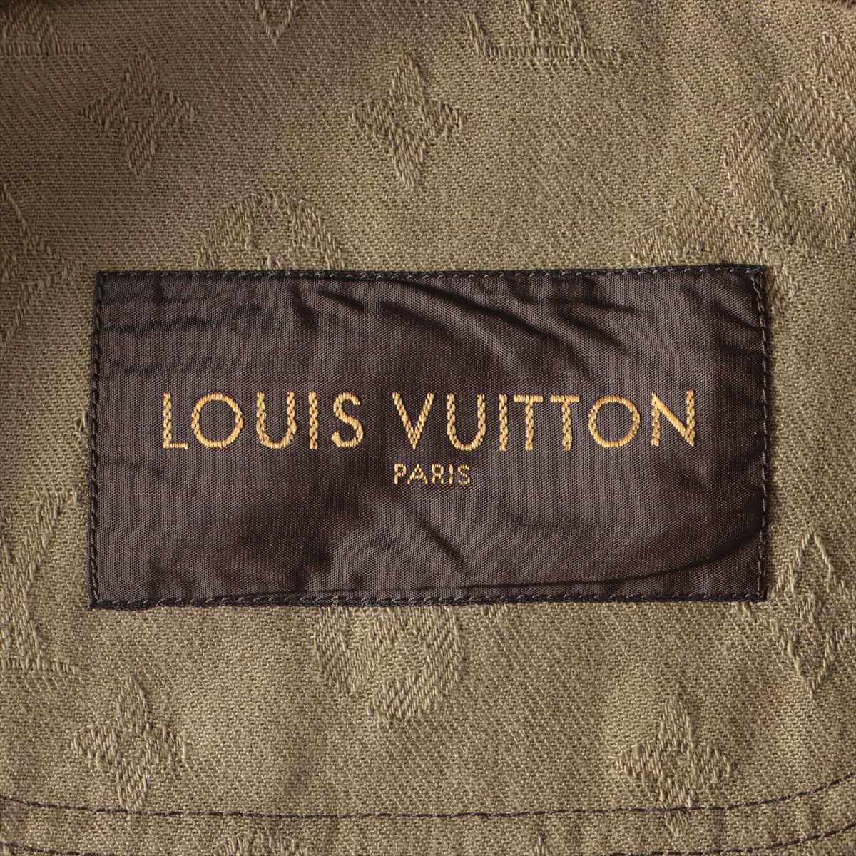Louis Vuitton × Supreme 17AW Cotton Coverall 50 Men's Camouflage  Jacquard Denim Chore Coat