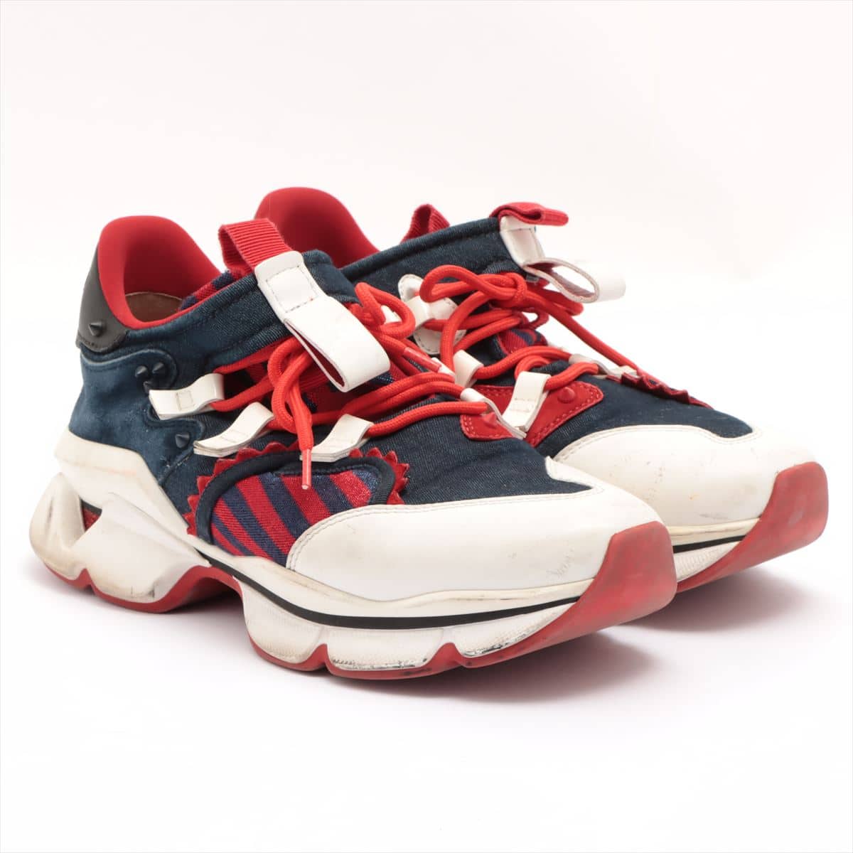 Christian Louboutin Neo Puren Sneakers 42 Men's Multicolor Red Runner