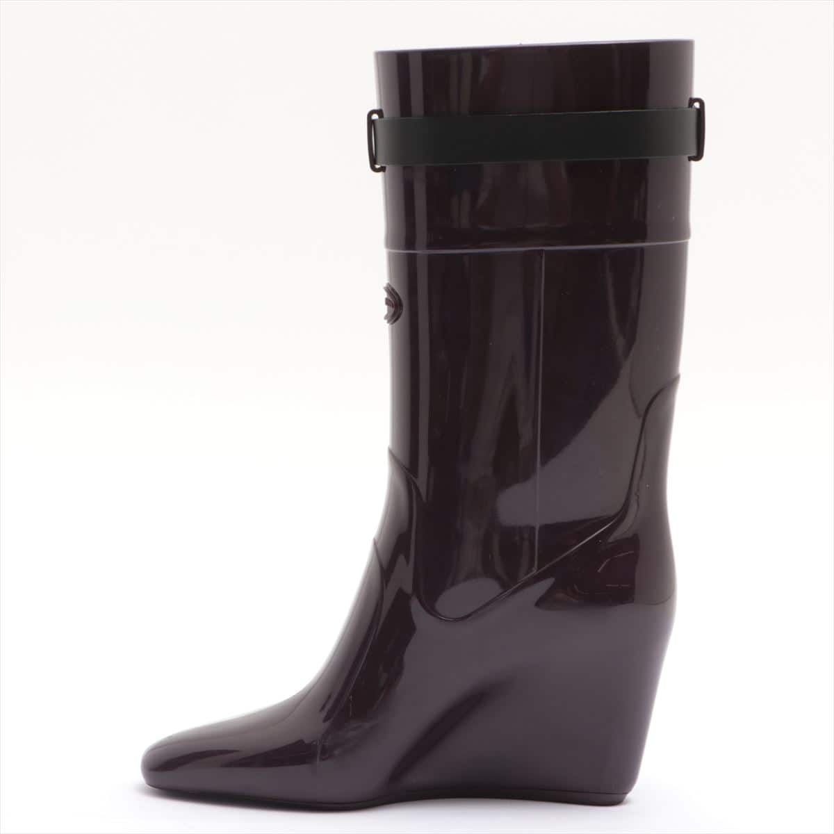 Sergio Rossi Rubber Rain boots 35 Ladies' Bordeaux