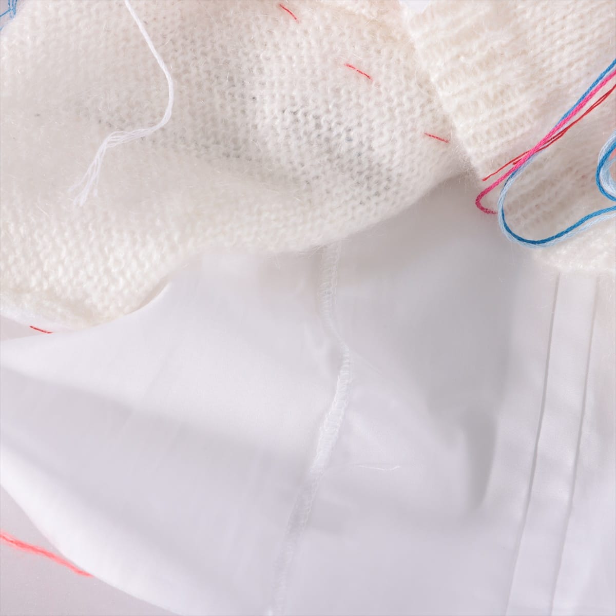 Maison Margiela Acrylic * Nylon Short Sleeve Knitwear S Ladies' White  tagged
