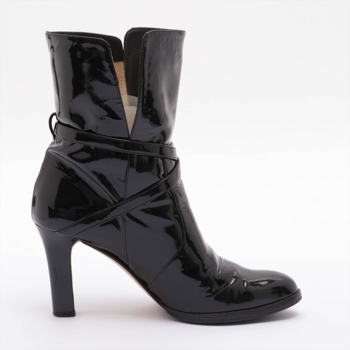 Jimmy Choo Patent leather Short Boots 36 Ladies' Black
