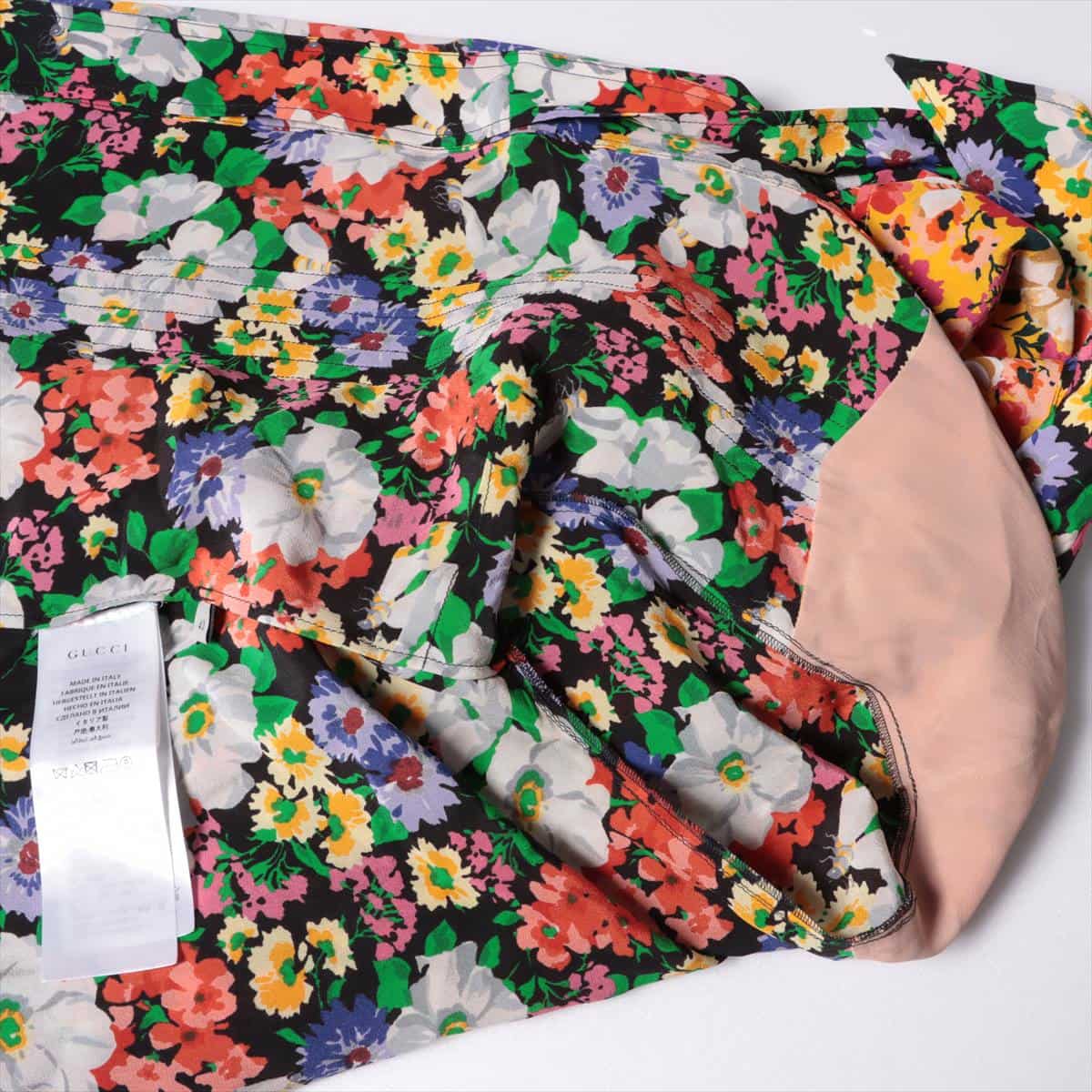 Gucci 17 years Silk Blouse 40 Ladies' Multicolor  498638 floral Bowtie