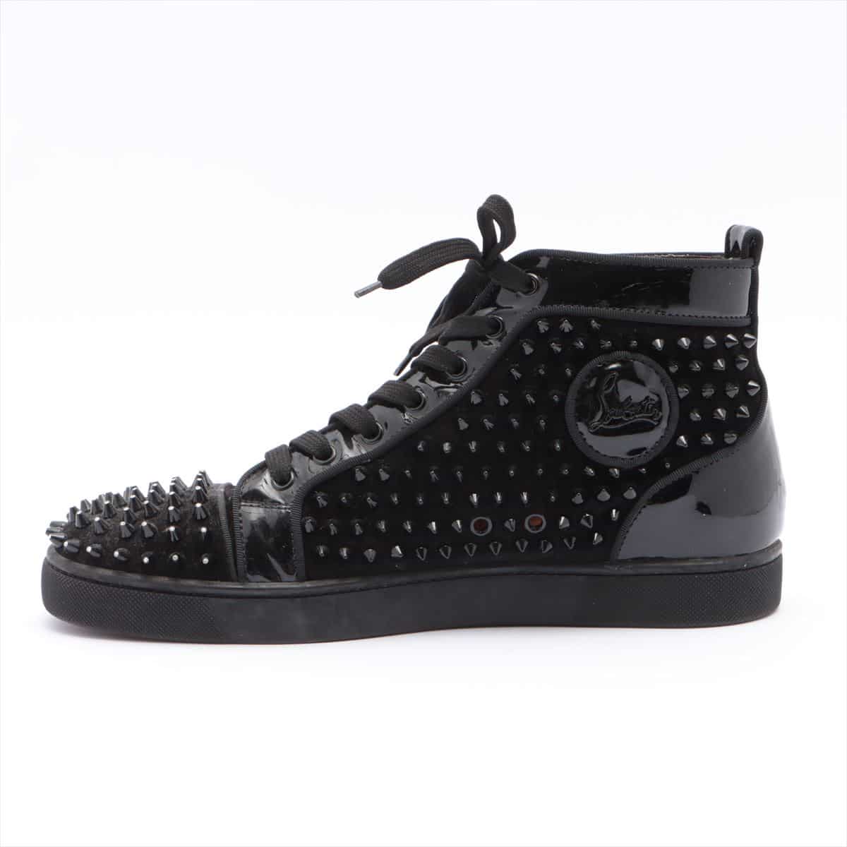 Christian Louboutin Suede High-top Sneakers 43 Men's Black Studs