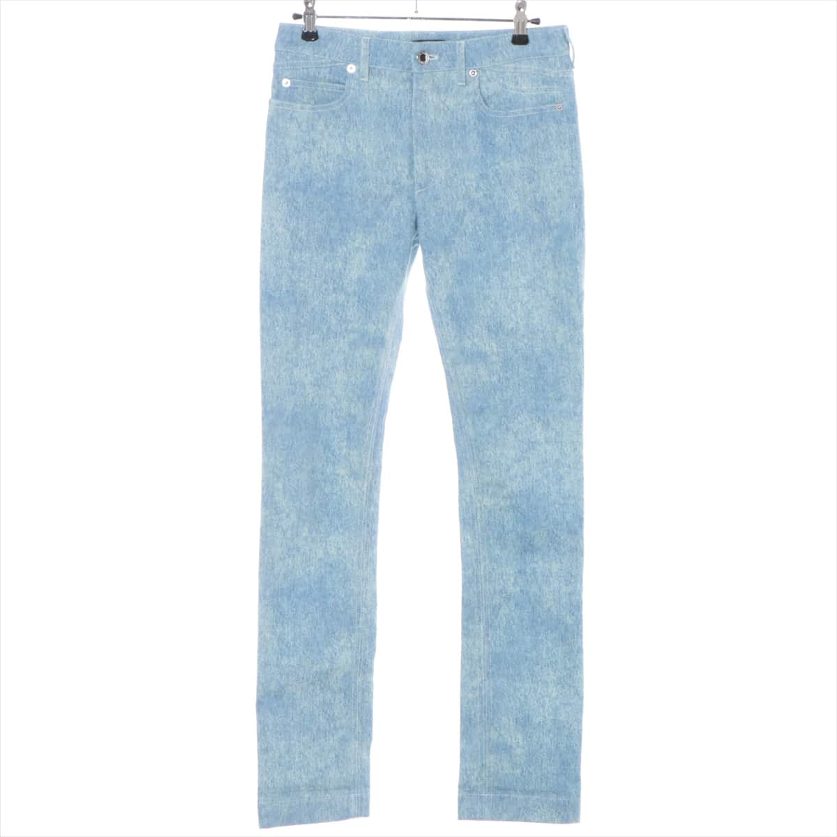 Louis Vuitton Cotton & polyurethane Denim pants 34 Ladies' Blue