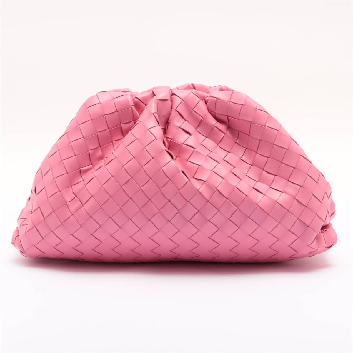 Bottega Veneta Intrecciato The Pouch Leather Clutch bag Pink