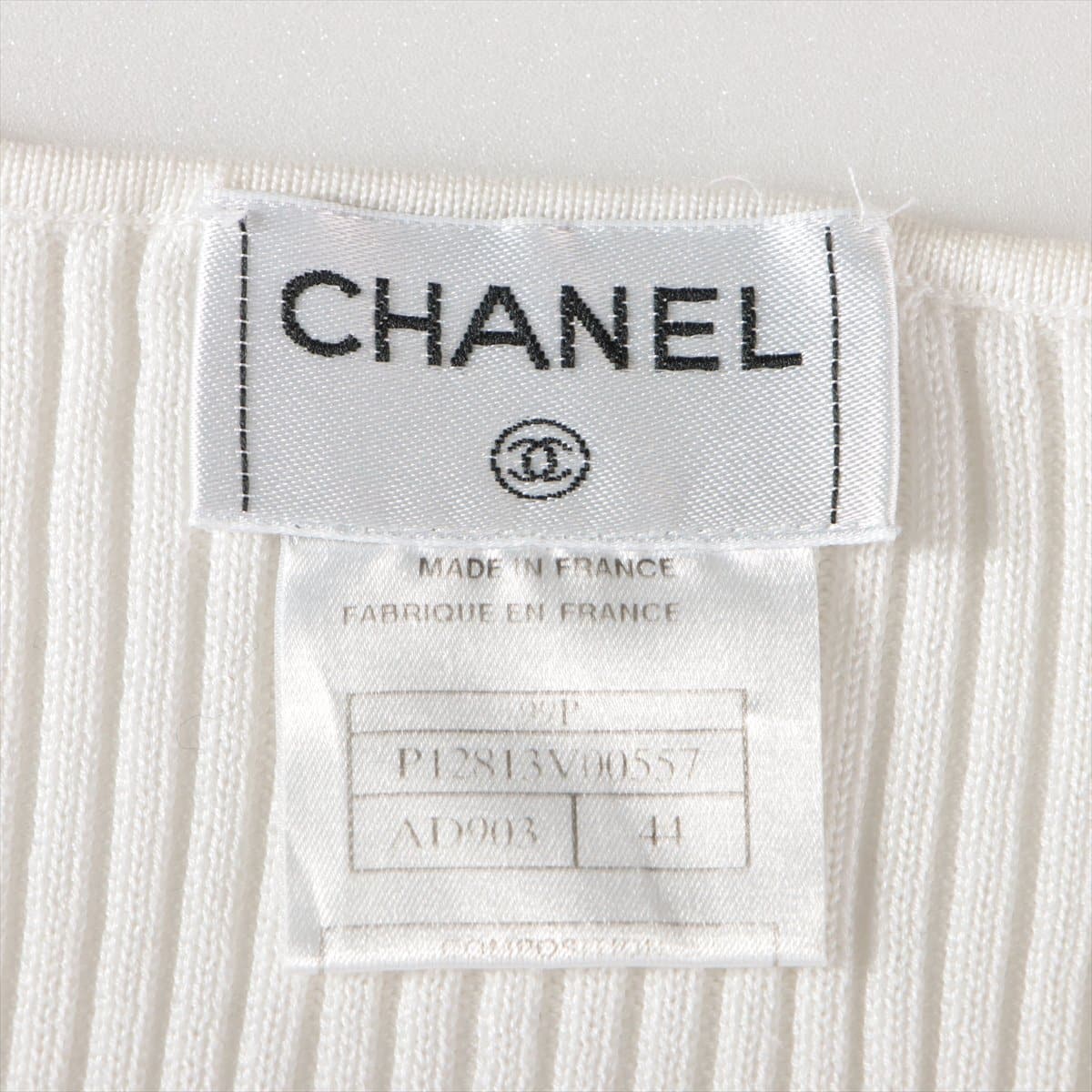 Chanel 99P Cotton Tank top 44 Ladies' White